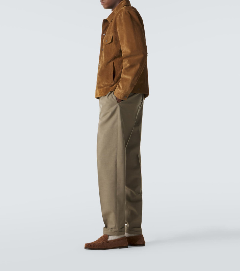 SAINT LAURENT Suede blouson jacket outlook