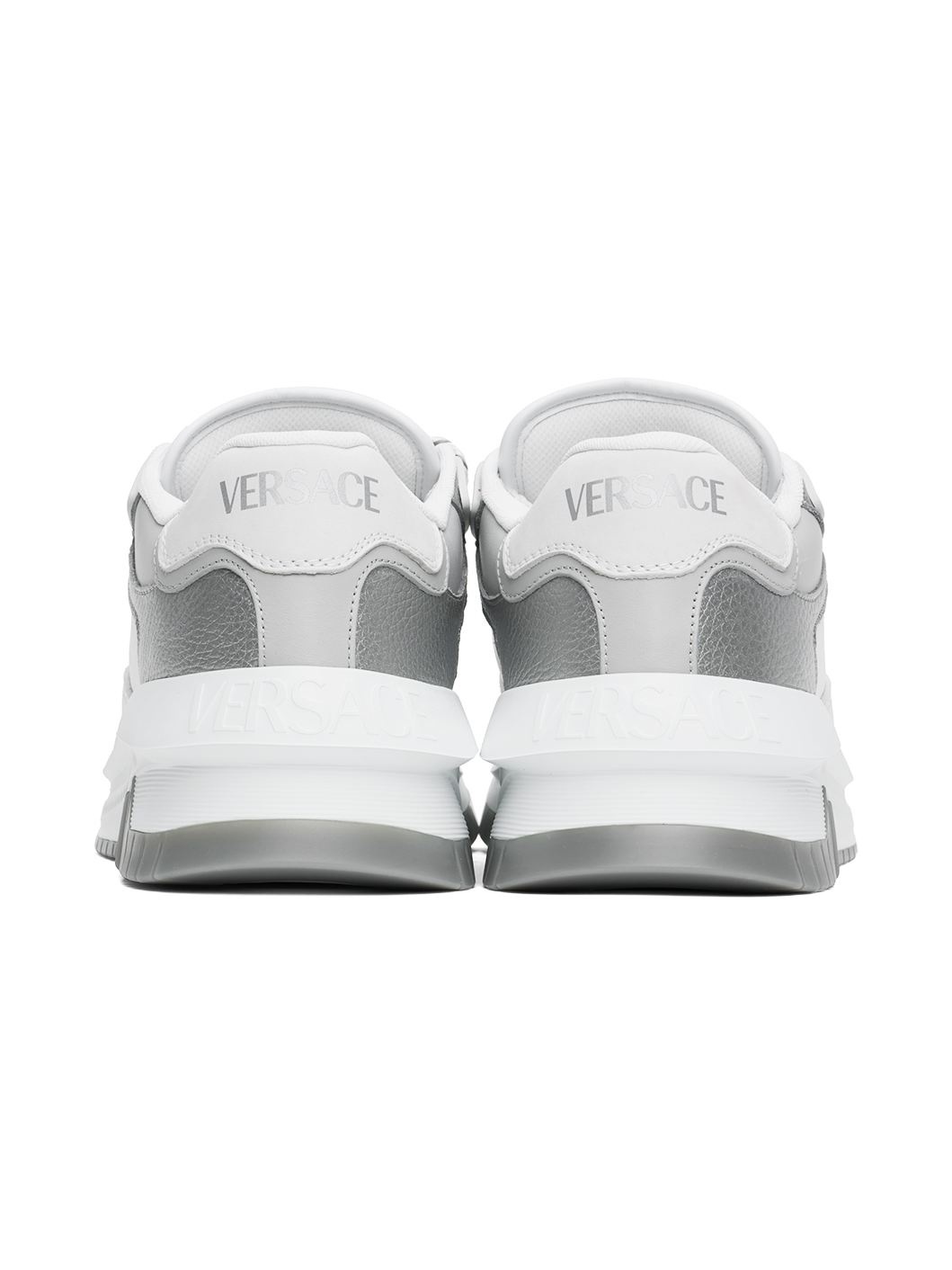 White & Gray Odissea Sneakers - 2