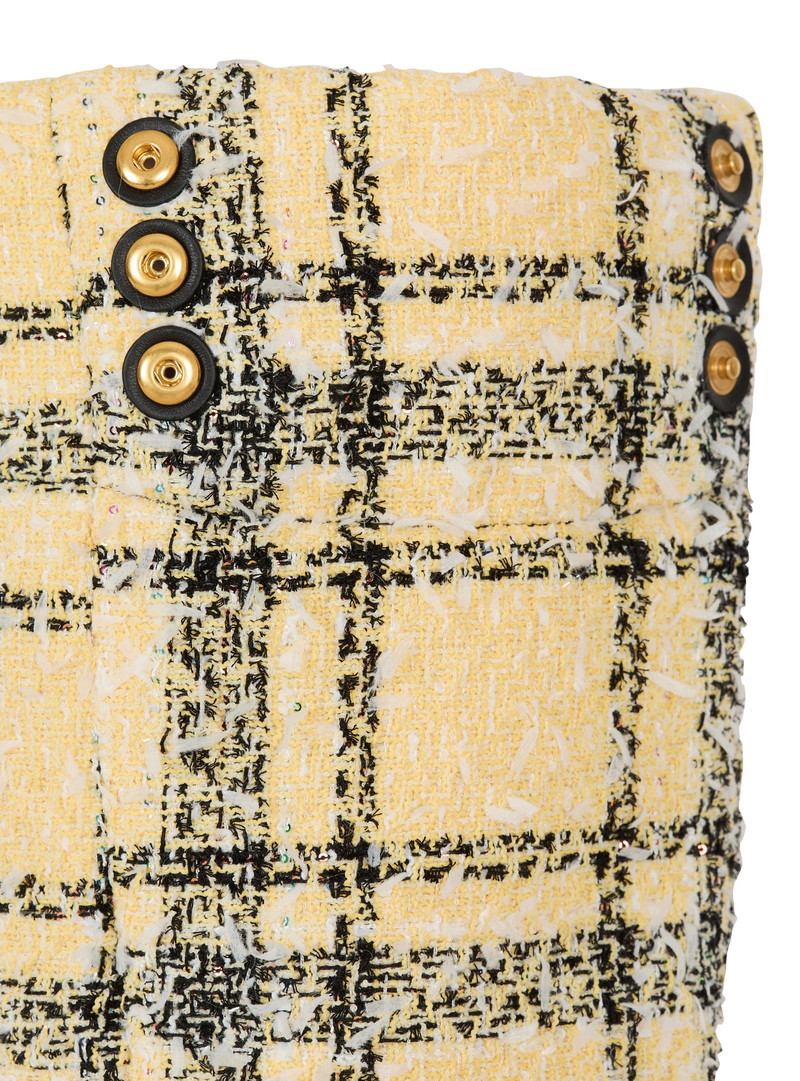 Plaid tweed 1945 tote bag 5