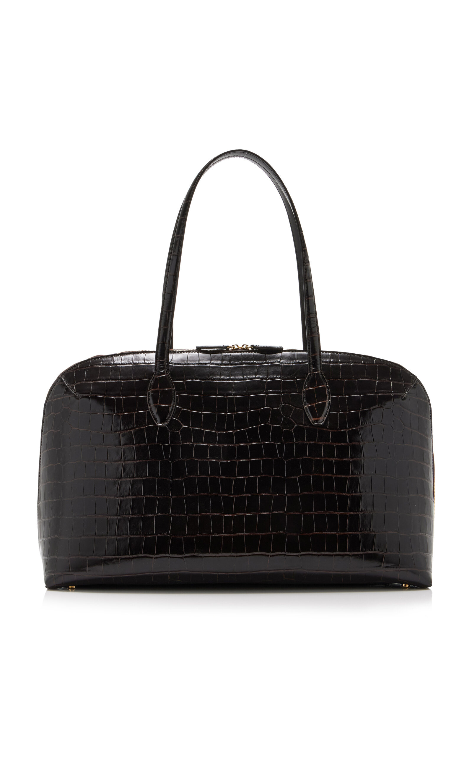 Day Croc-Embossed Leather Tote Bag brown - 4