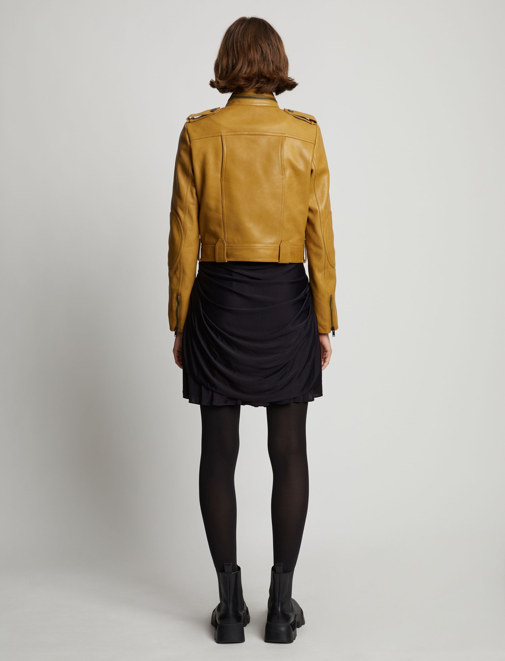 pleated Jersey mini skirt - 4