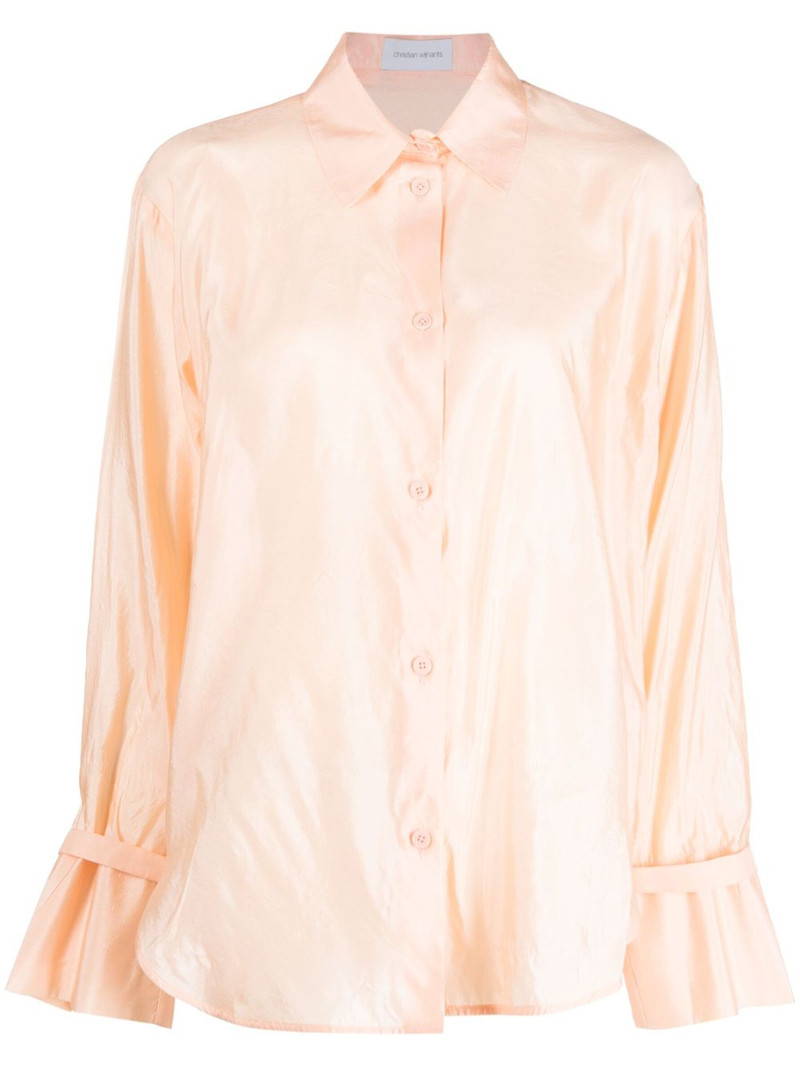 cuff strap silk shirt 1