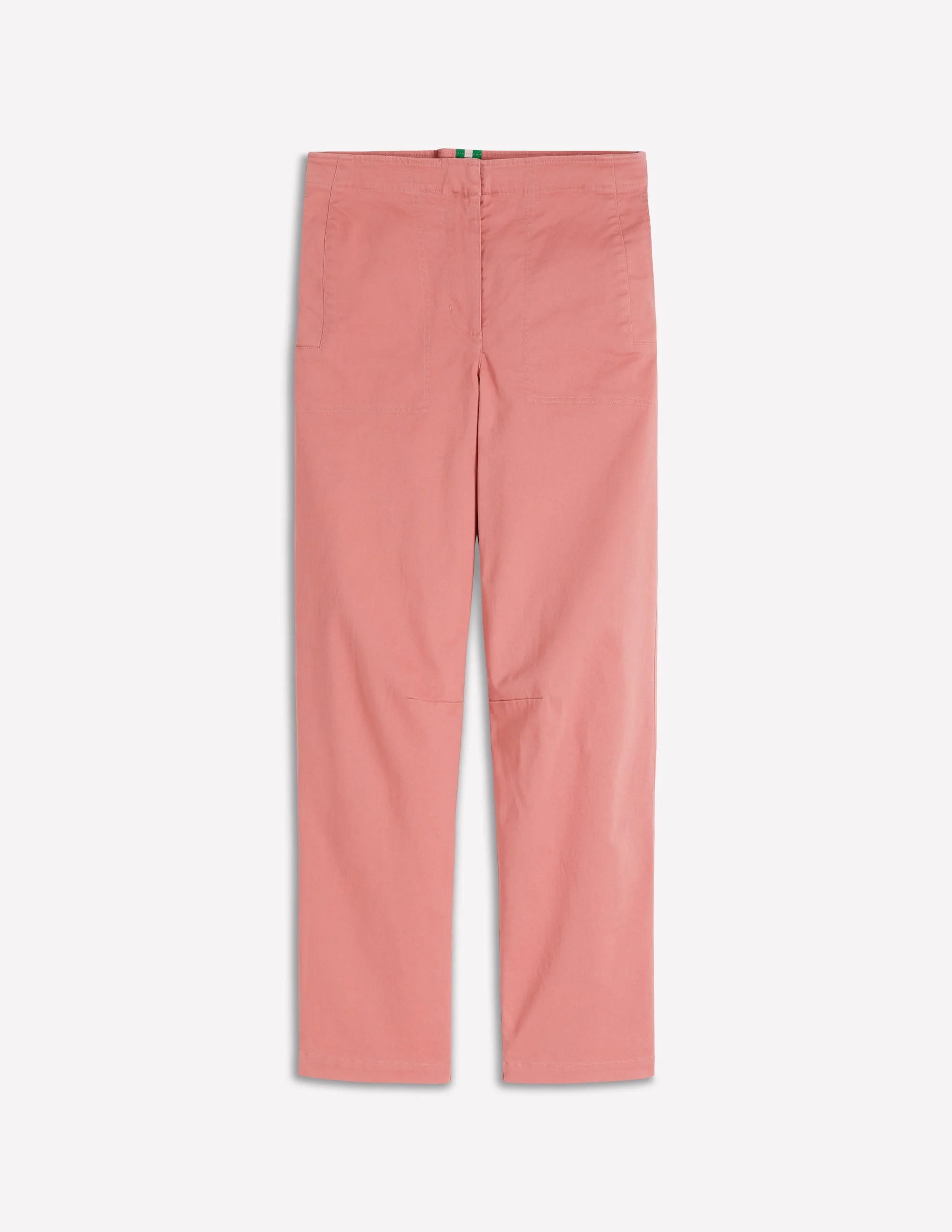 Barrel Leg Chino Pants-Vintage Rose - 1