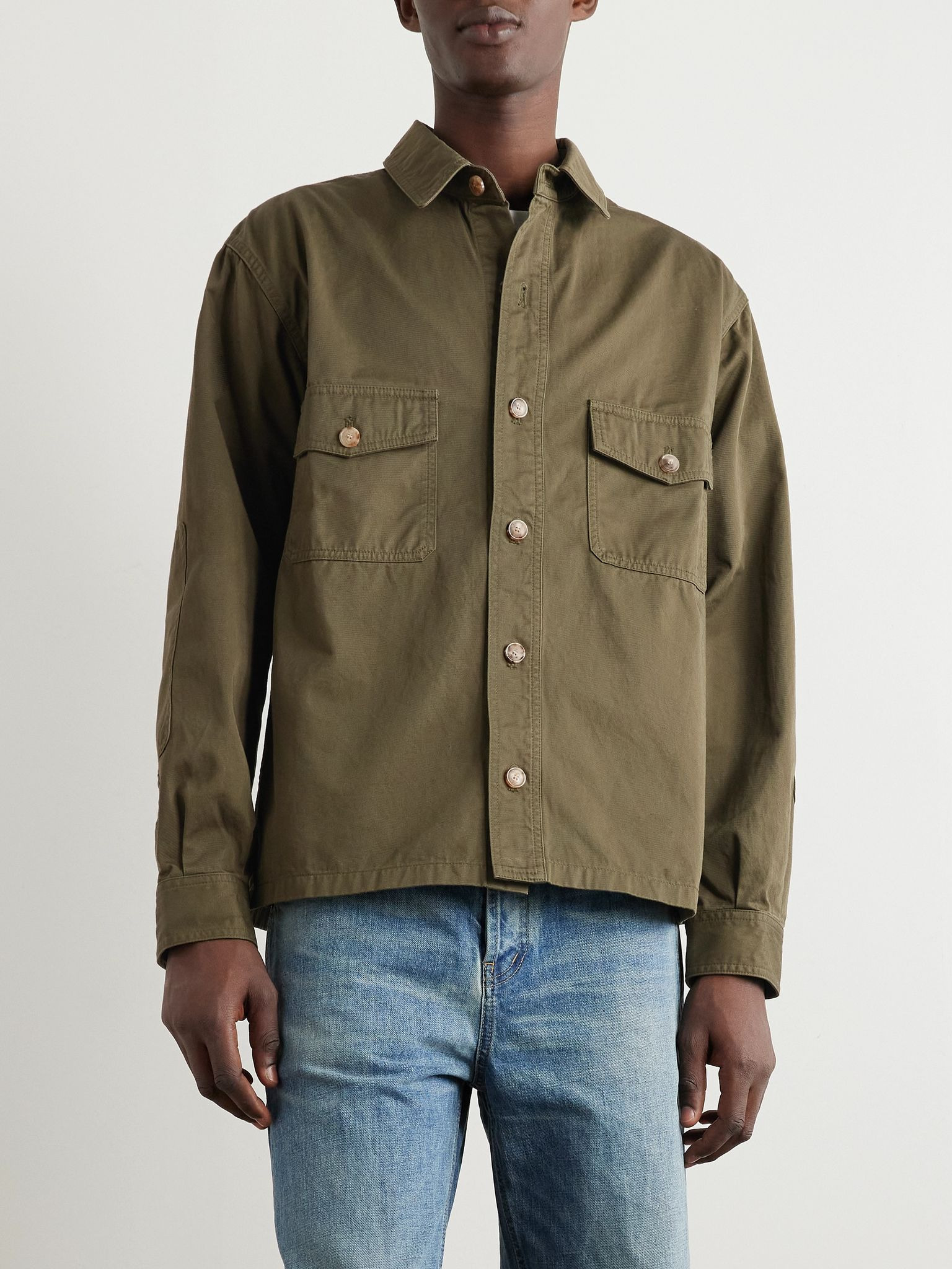 Denim Overshirt Green - 3