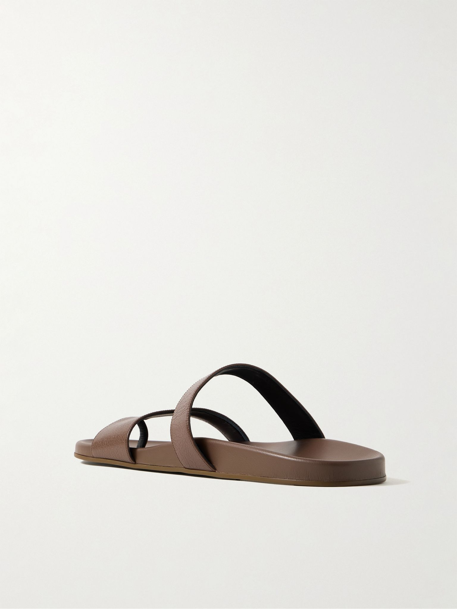 Hugh Full-Grain Leather Sandals Light brown - 3