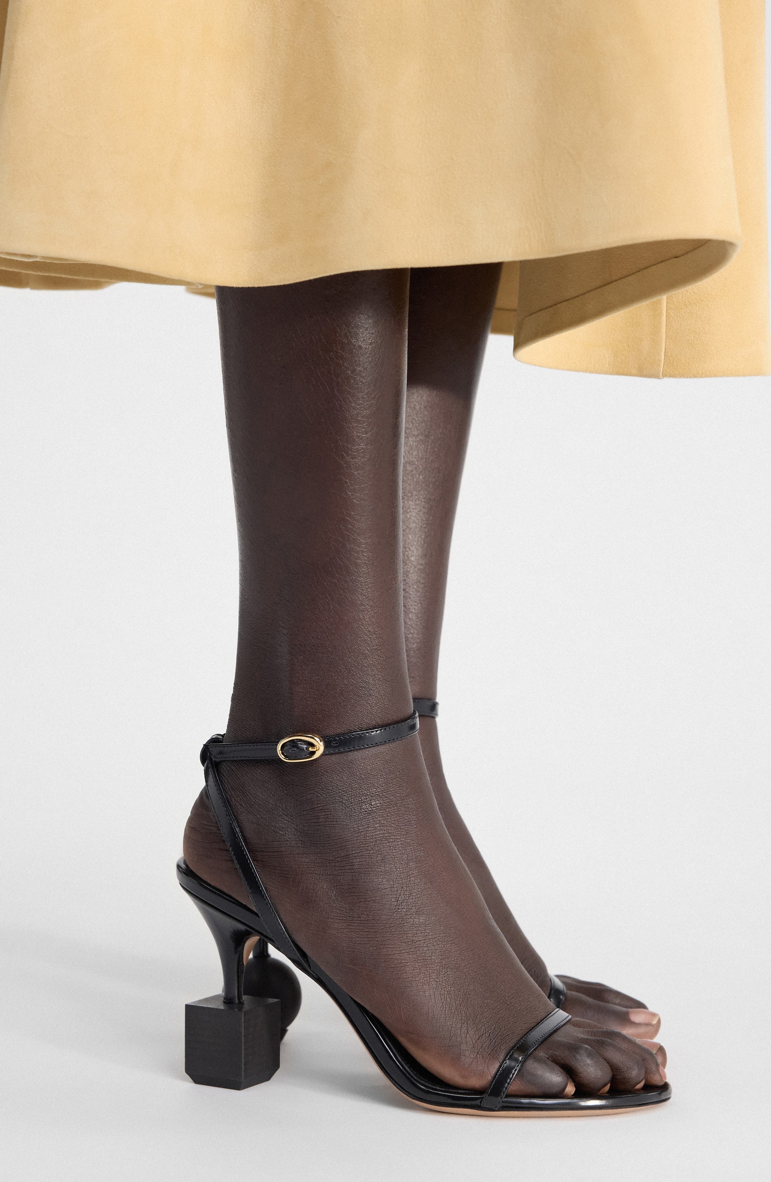 Jacquemus Les Sandales Bisou Mismatched Ankle Strap Sandal in Black at Nordstrom - 2