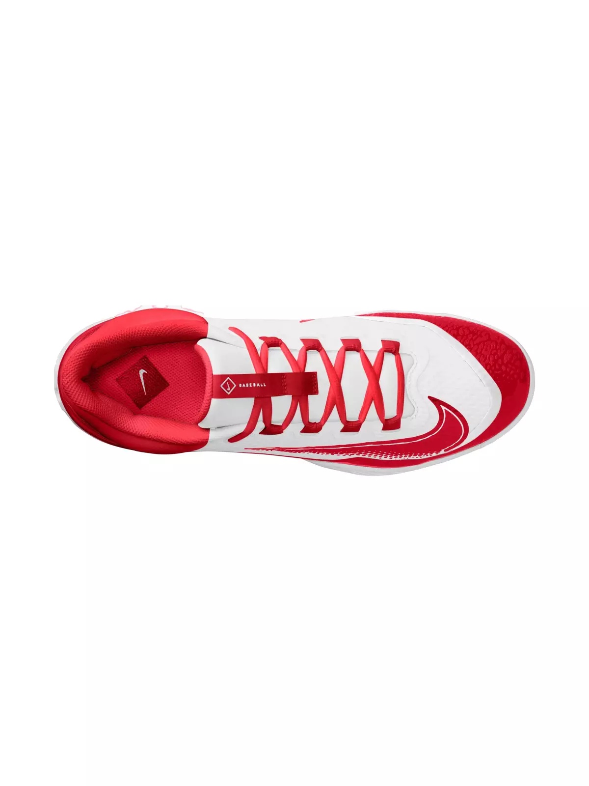 Alpha Huarache Elite 4 Low MCS "White/Red" Men's Baseball Cleat - 3