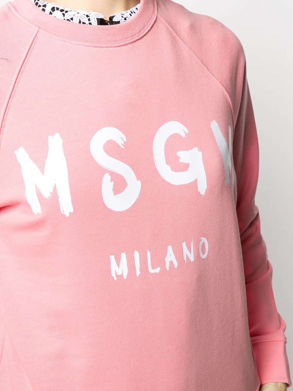 logo print sweatshirt - 5