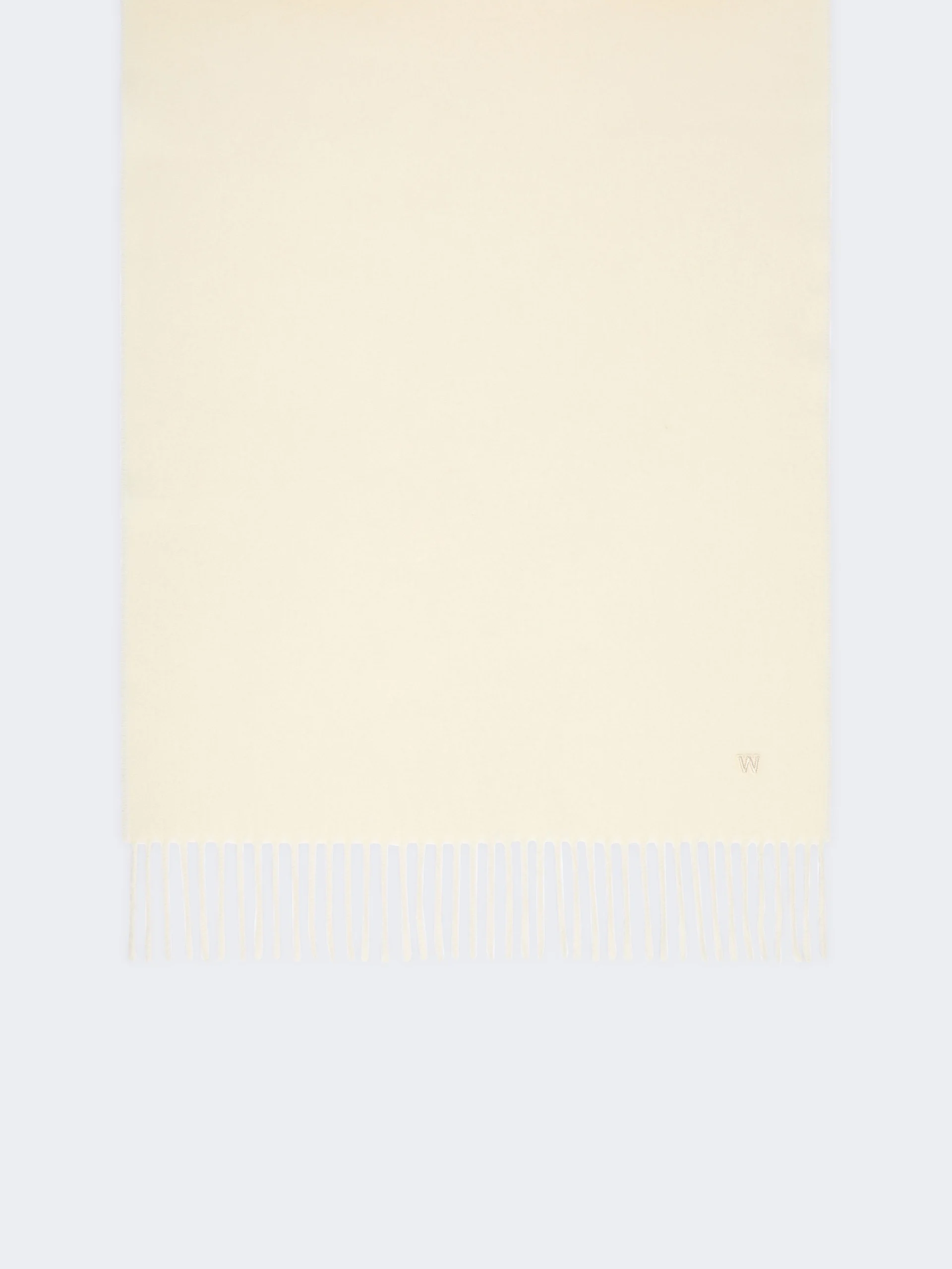 SCOGLIO Plain wool stole - WHITE - 1