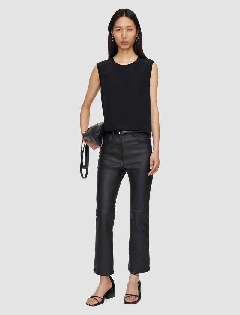JOSEPH Leather Stretch Duke Trousers outlook