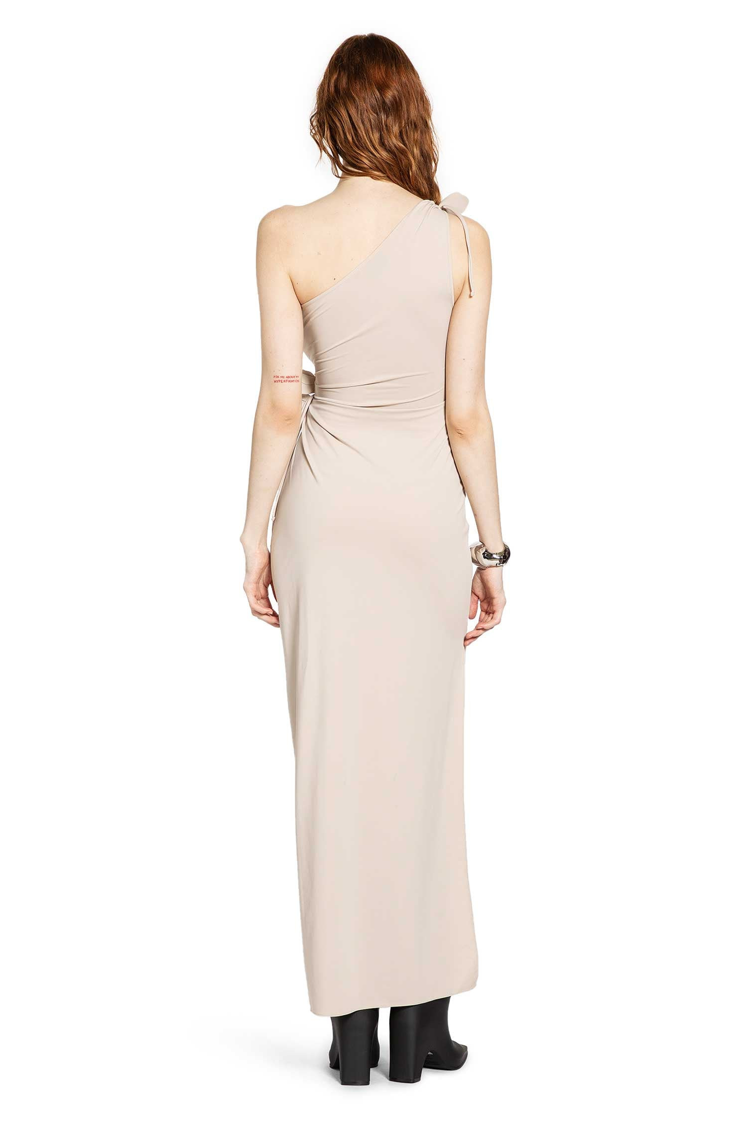 Asymmetric Flower Gown - 4