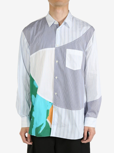 Comme des Garçons SHIRT patchwork cotton shirt outlook