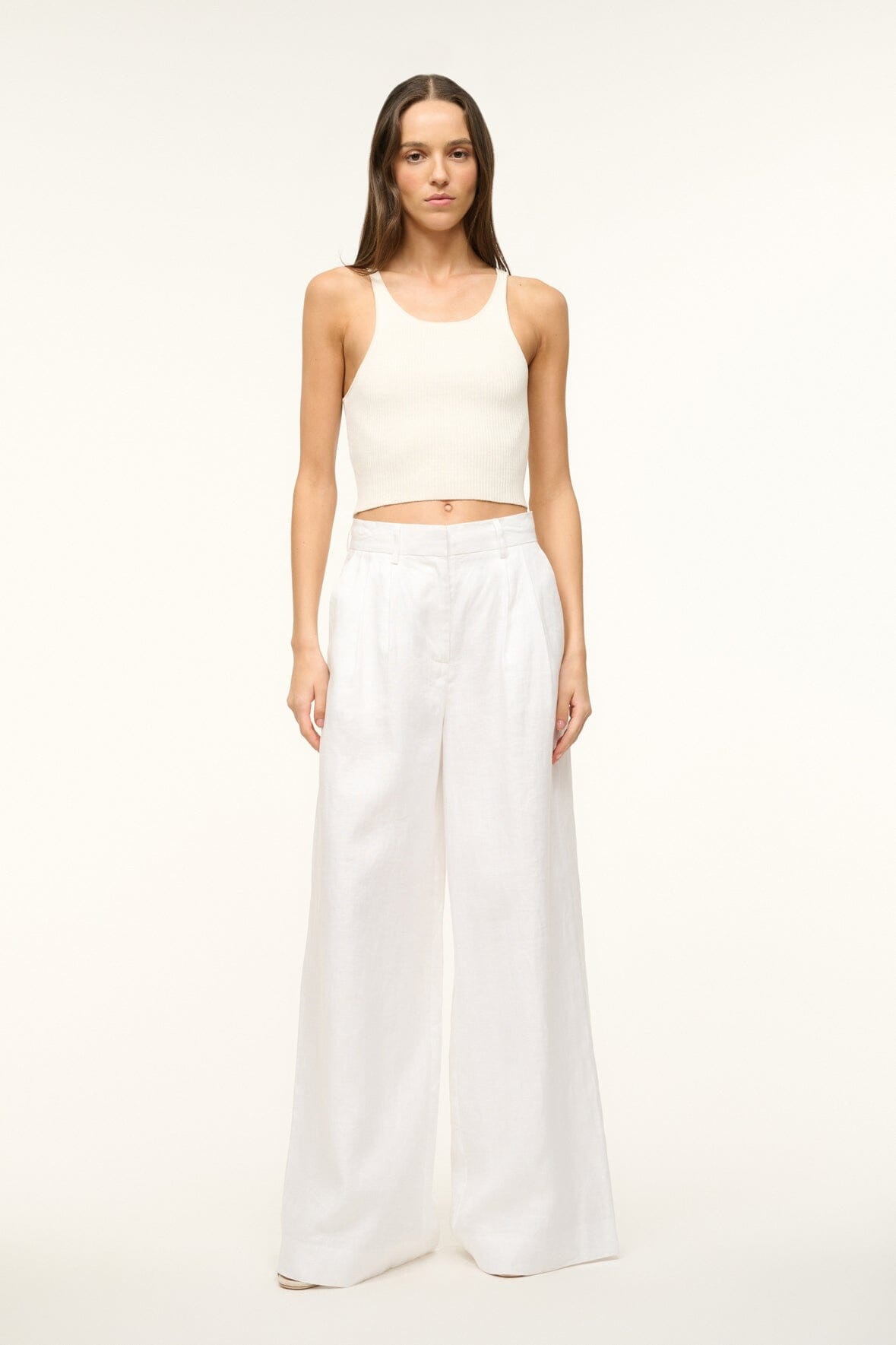 STAUD SASHA PANT WHITE - 2