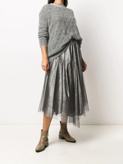 Brunello Cucinelli open-knit jumper outlook