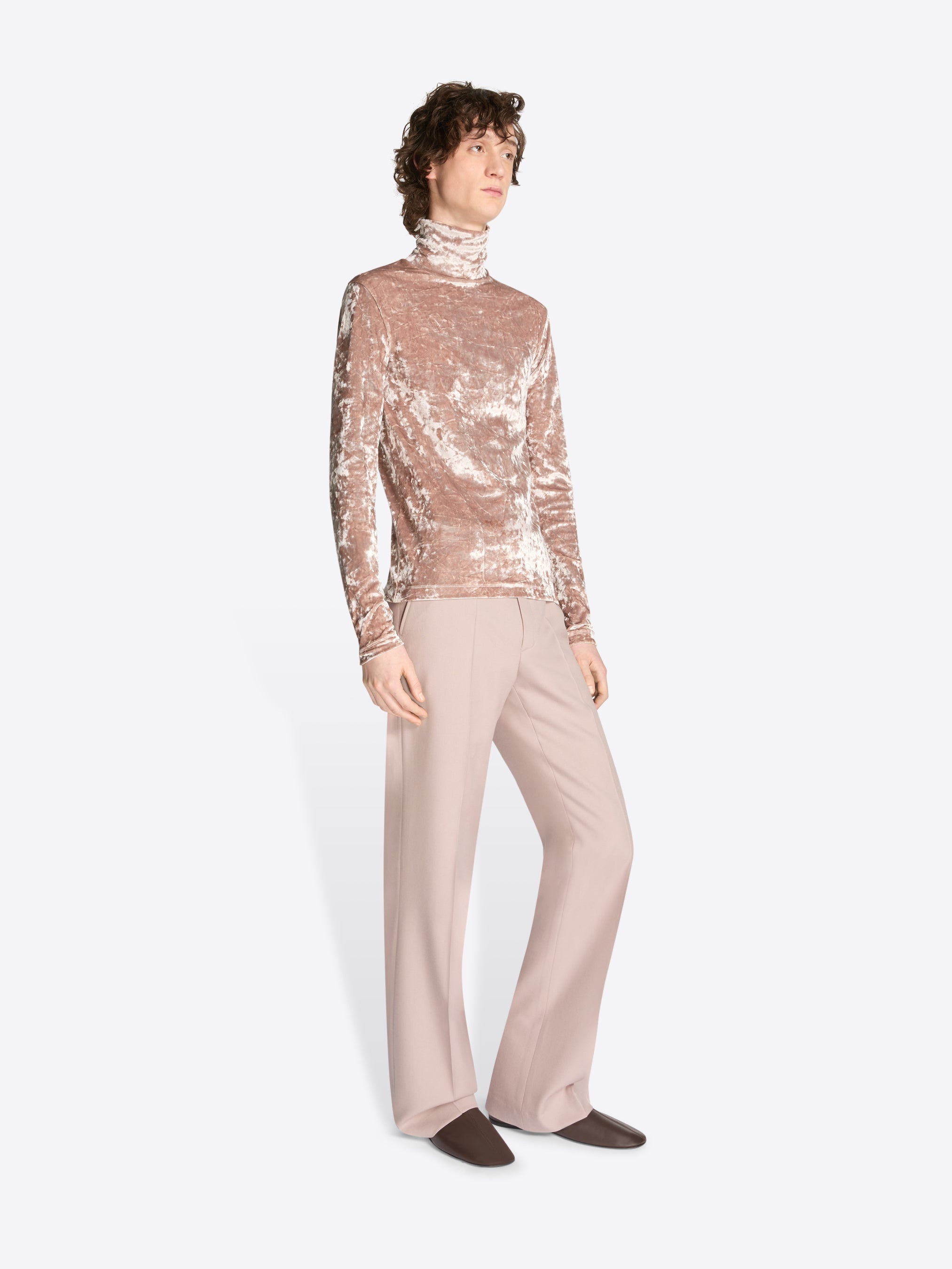 VELVET TURTLENECK TEE - 3