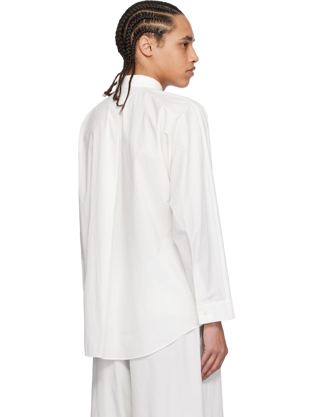 White Streamline Shirt - 3