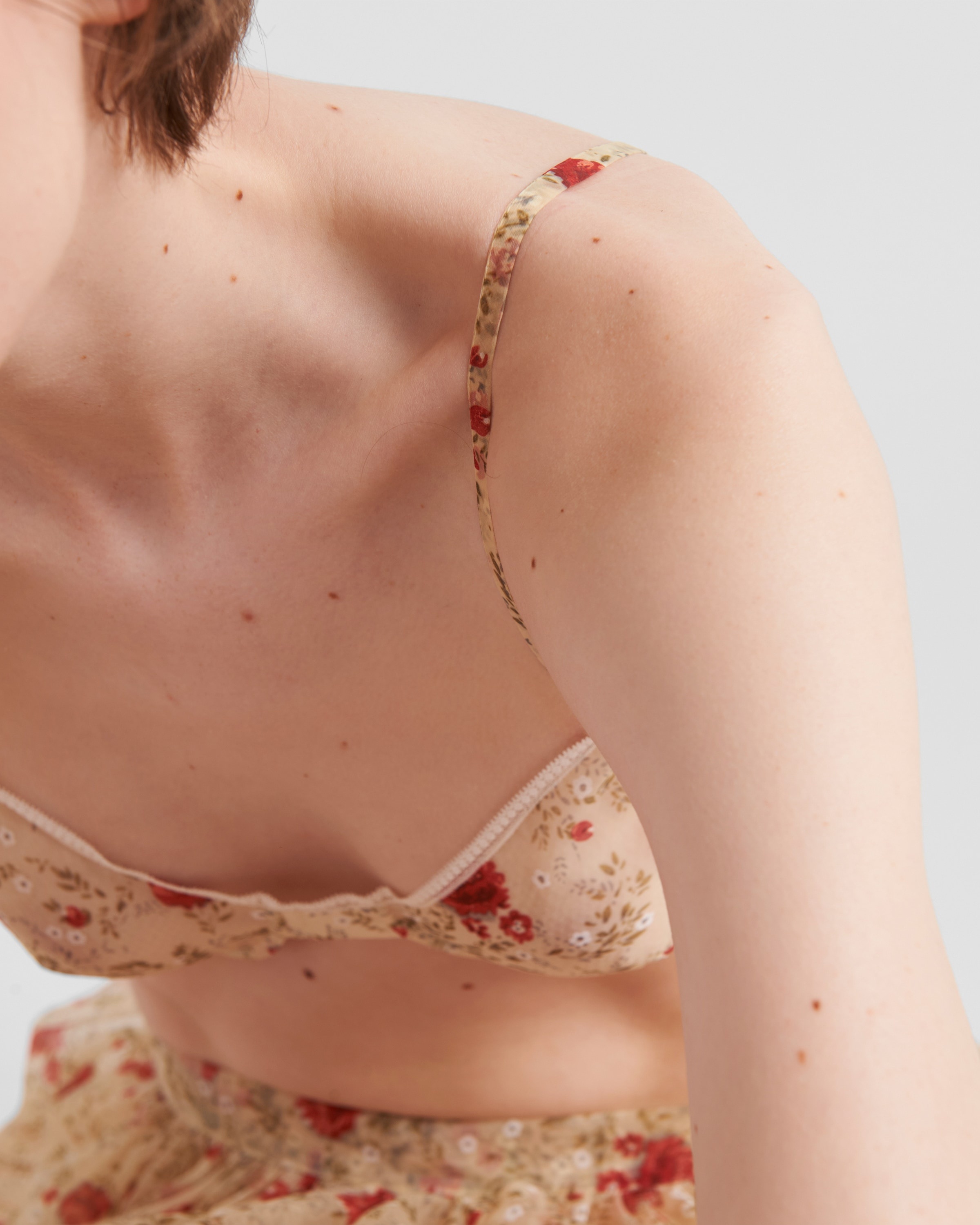 Printed nylonette bra - 4