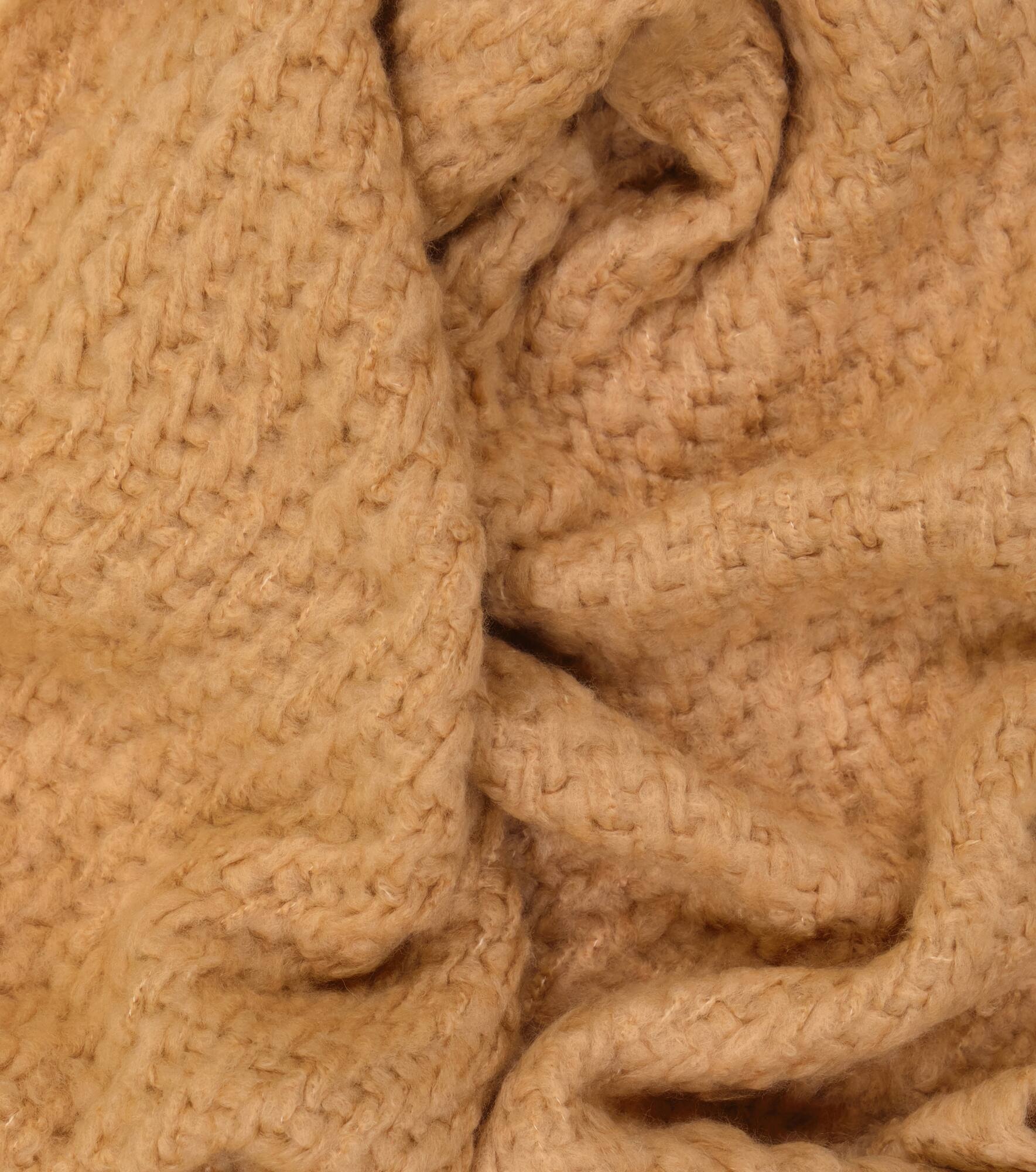 Fringed cashmere and silk scarf - 4