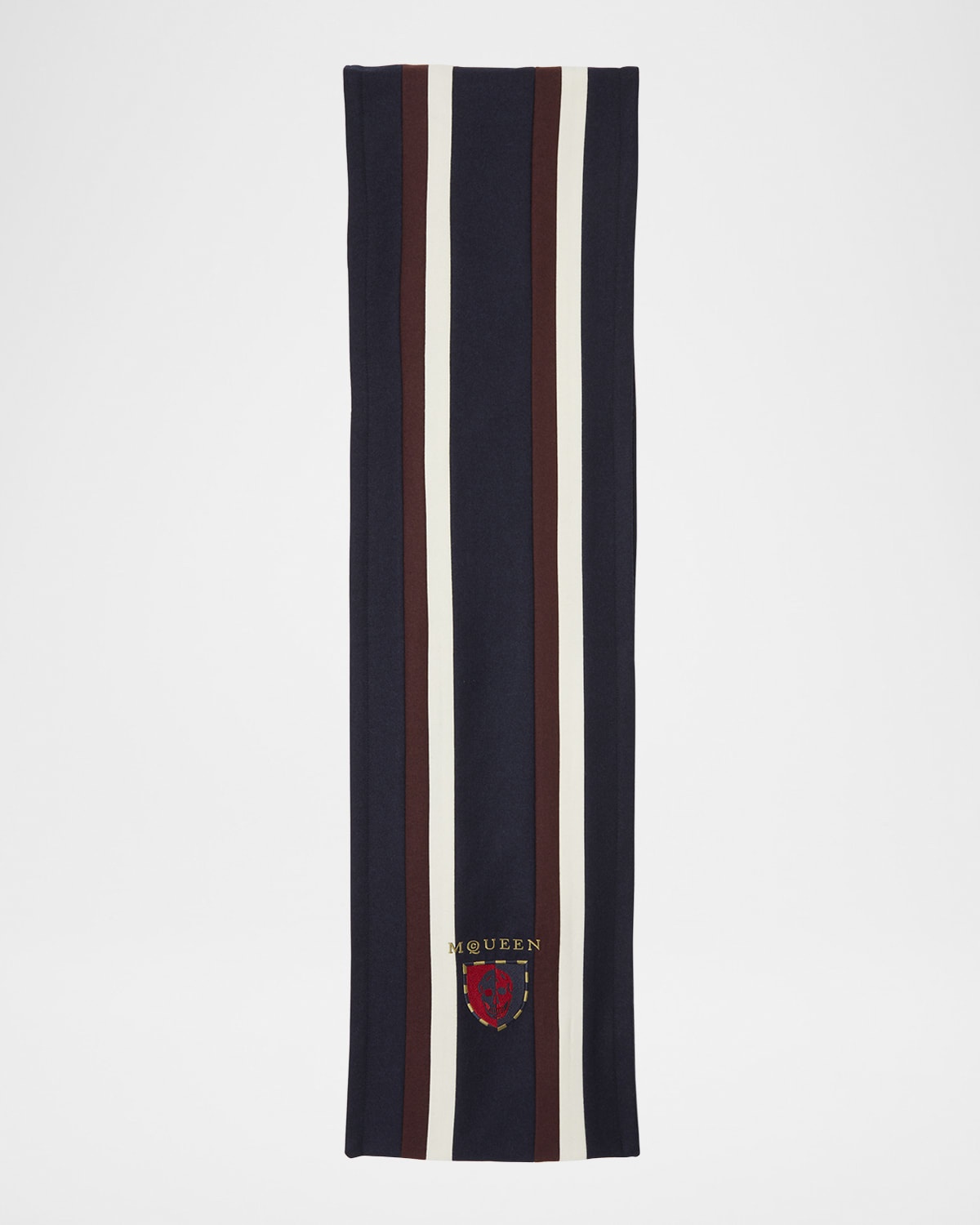 Striped Scarf W/ Logo Crest - 1
