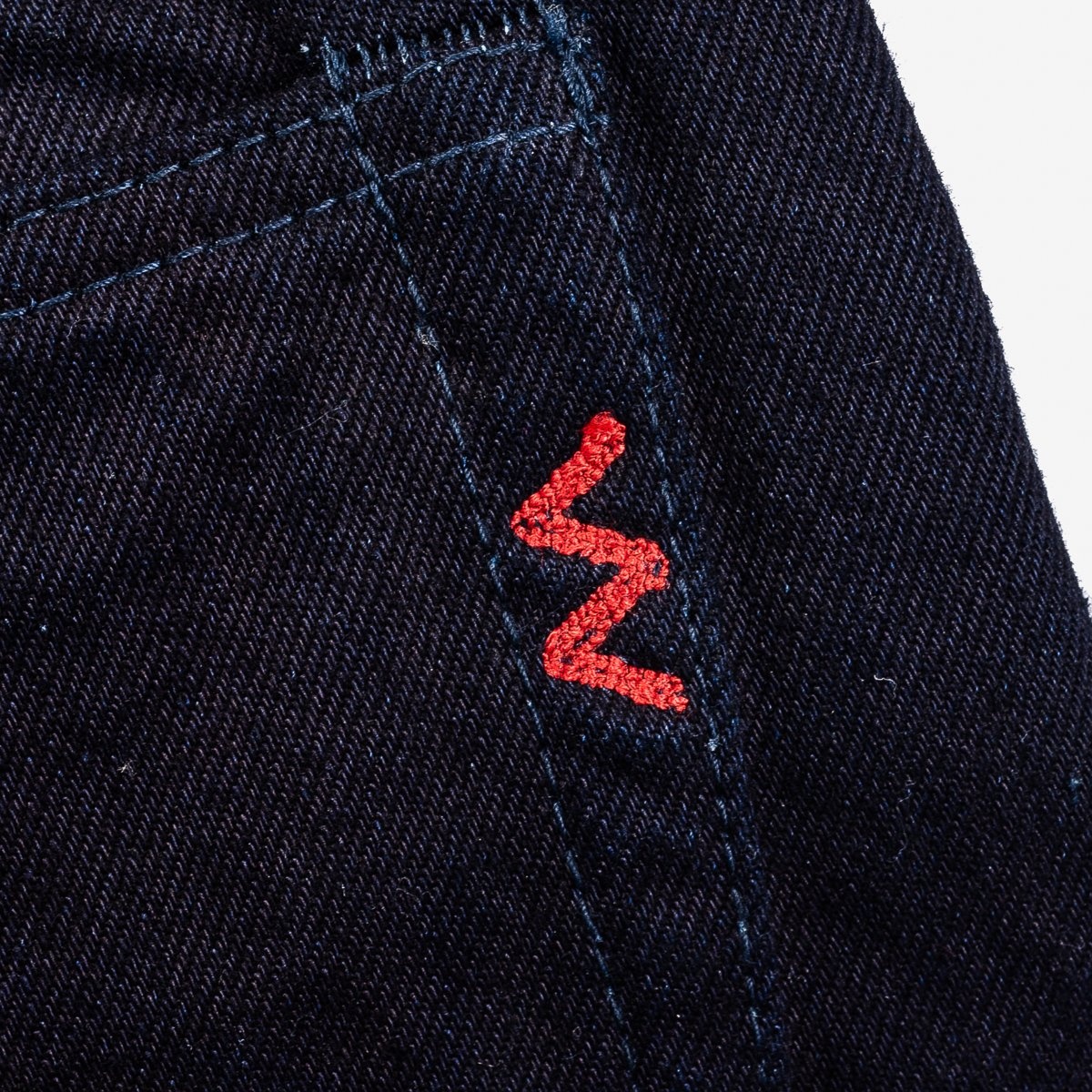 IH-888S-142ib 14oz Selvedge Denim Medium/High Rise Tapered Cut  Jeans - Indigo/Black - 11