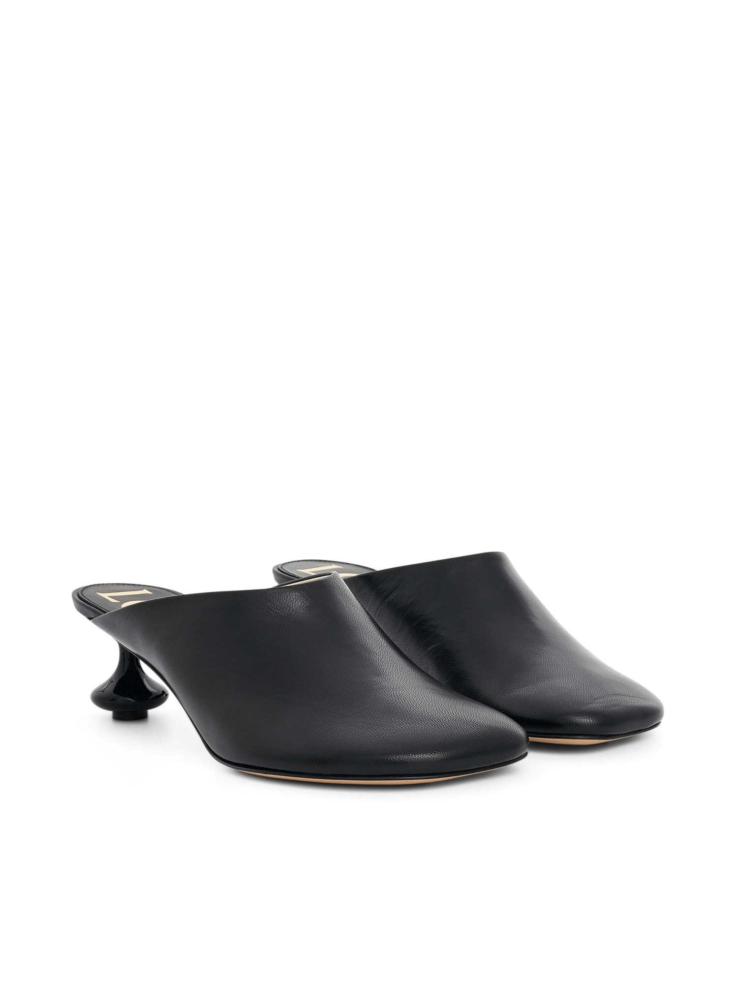 Toy Mule in Goatskin in Black - 2