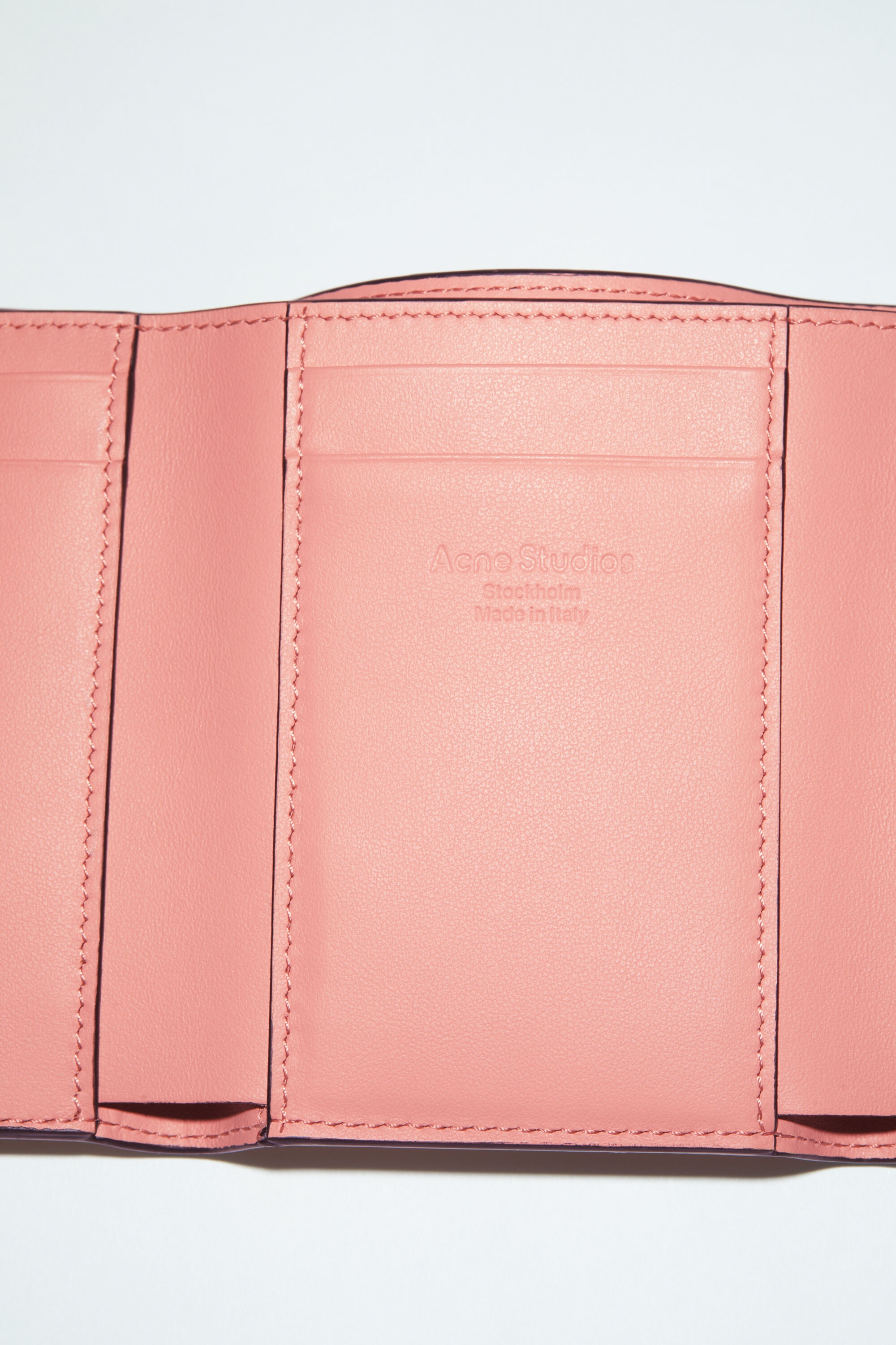 Musubi folded wallet - Salmon pink - 5