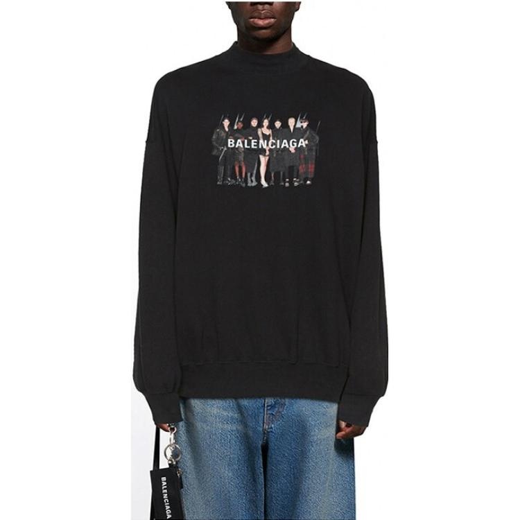 Balenciaga Real Balenciaga Crewneck Sweatshirt 'Black' 652981TIVA21000 - 3