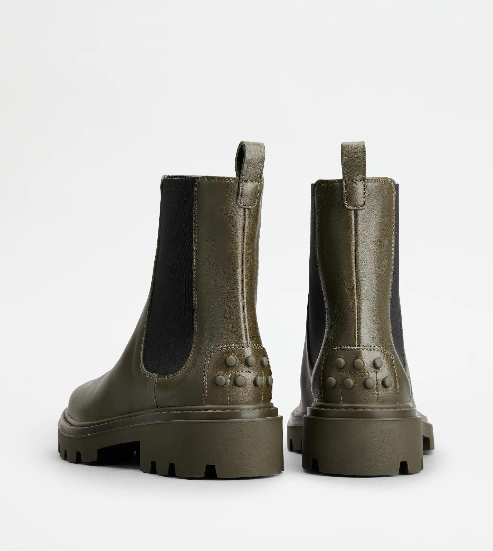 TOD'S CHELSEA BOOTS IN LEATHER - GREEN - 2