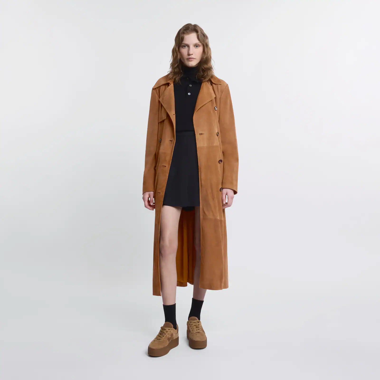 Trench Coat in suede - 3