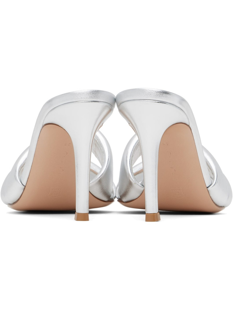 Silver Amour Mules 2
