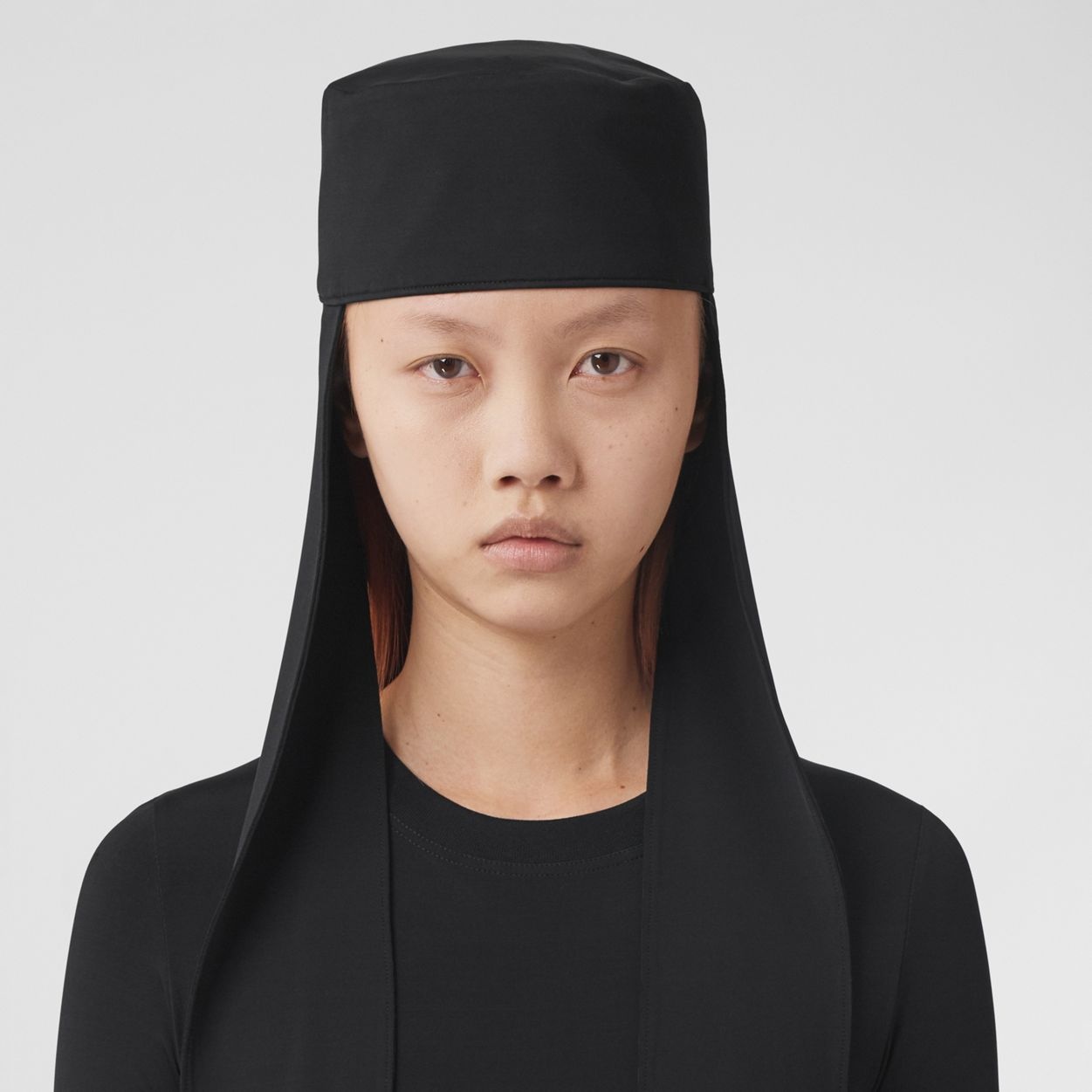 Exaggerated Panel Stretch Jersey Trapper Hat - 2