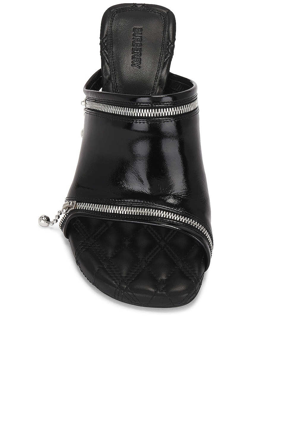 Burberry Peep Sandal | forward | REVERSIBLE