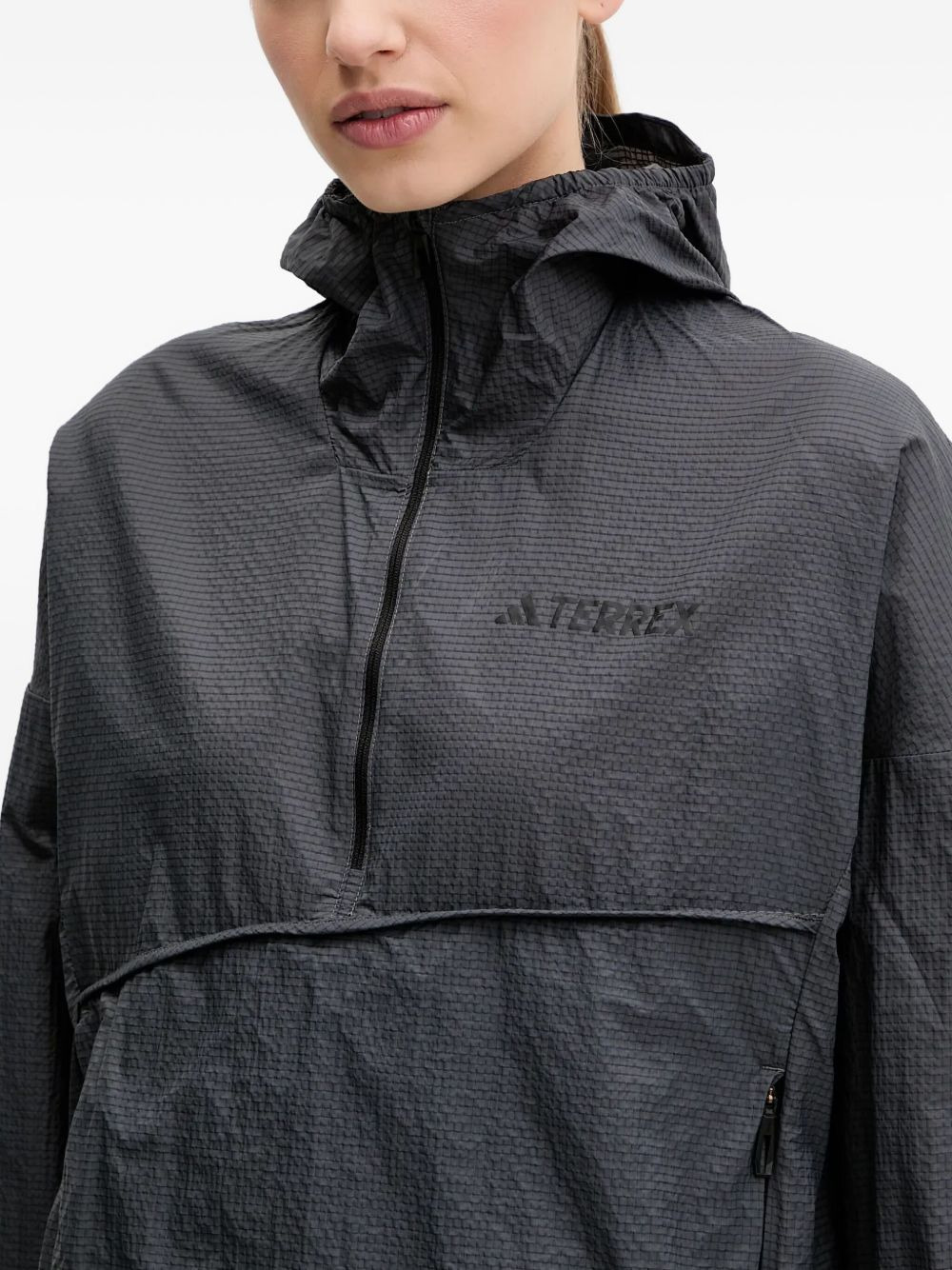 hooded half-zip jacket - 4