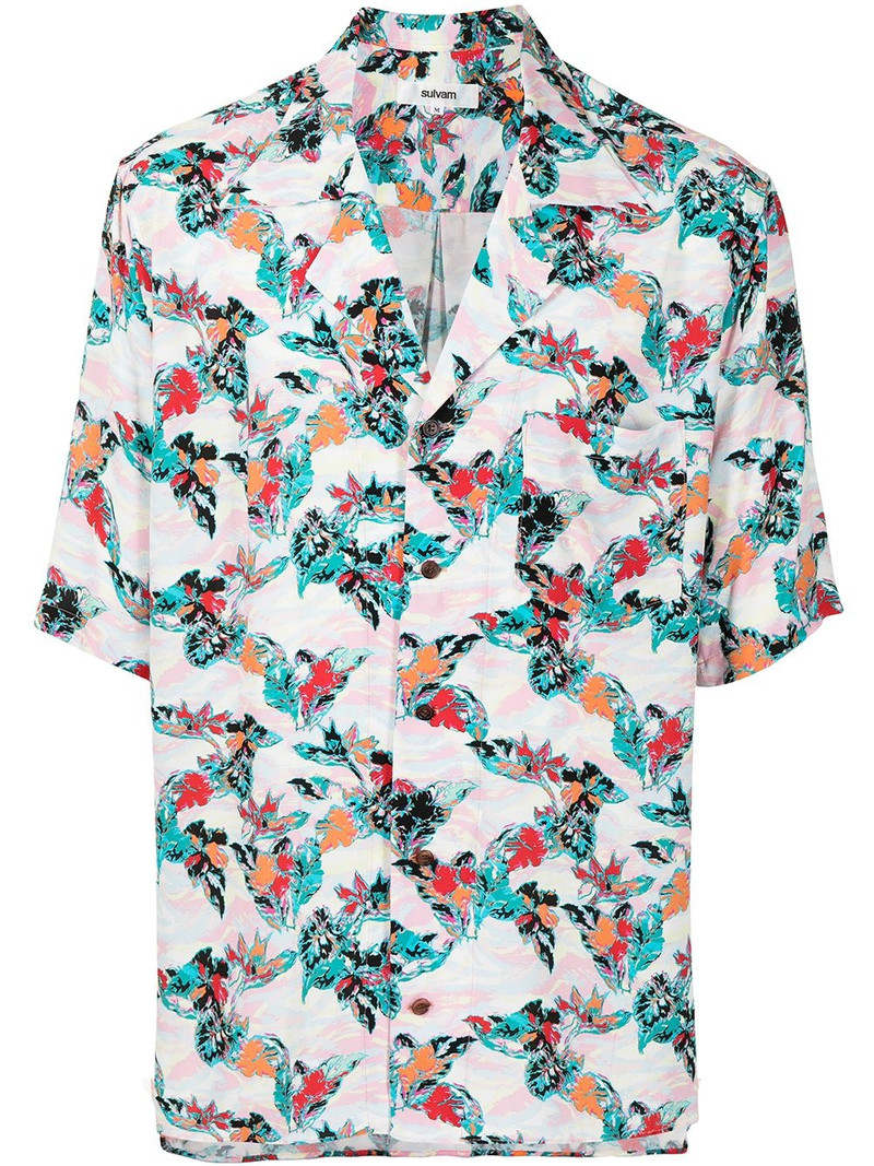 floral-print shirt 1