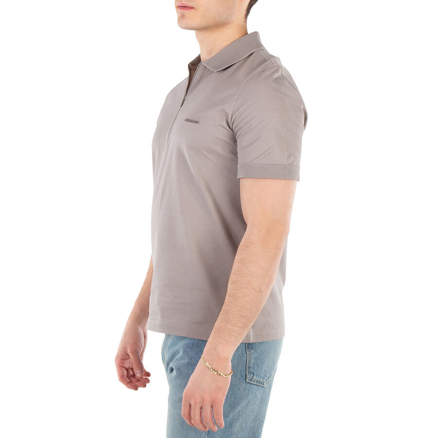 Ferragamo Short Sleeved Zip Up Polo Shirt - 2