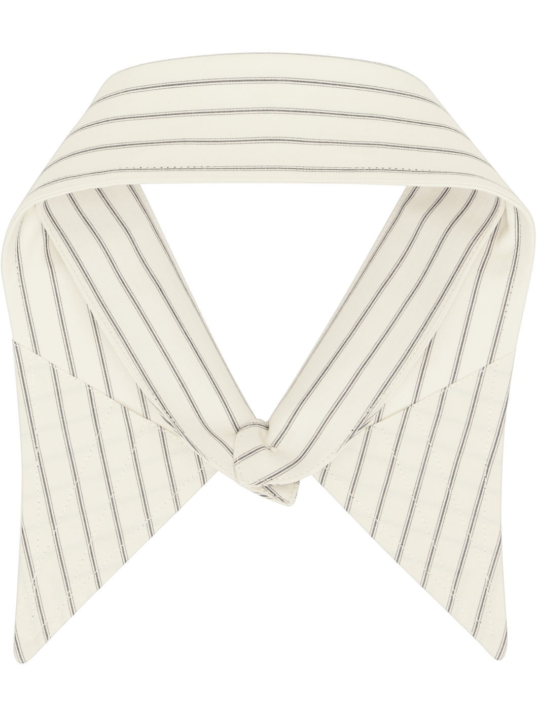 Off-White & Gray Stripe Collar - 2