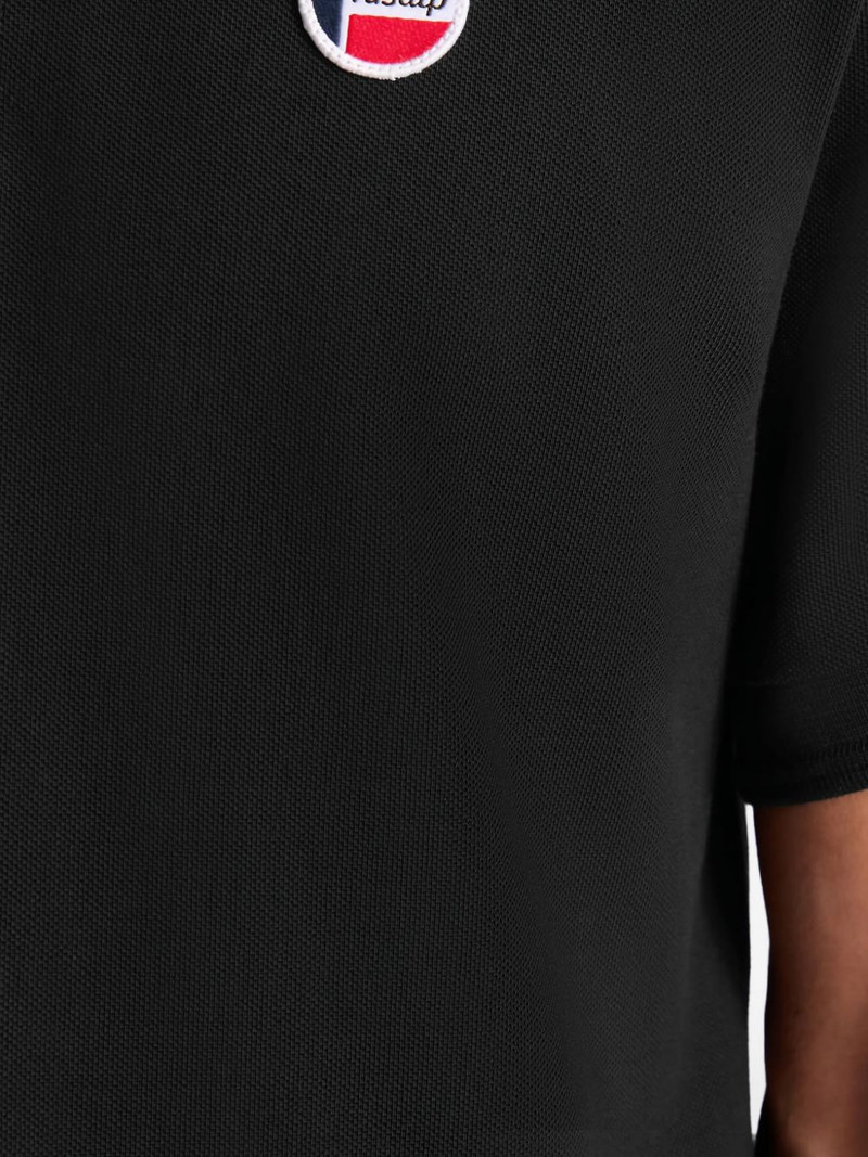 pique-cotton polo shirt 5