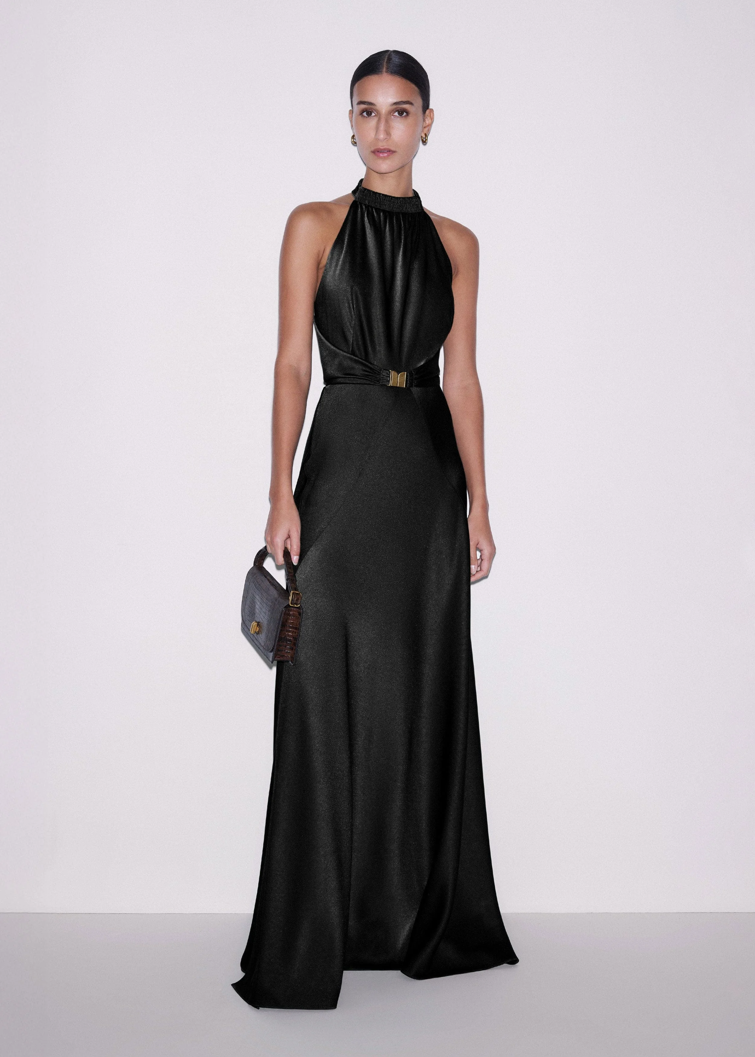 Draped Evening Dress - 1