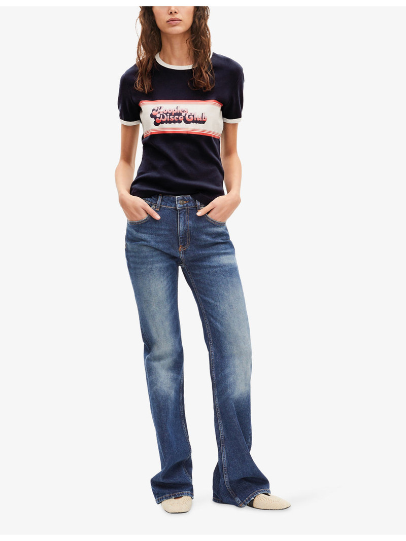 The Kooples Disco Club Slim-Fit Cotton-Jersey T-Shirt outlook