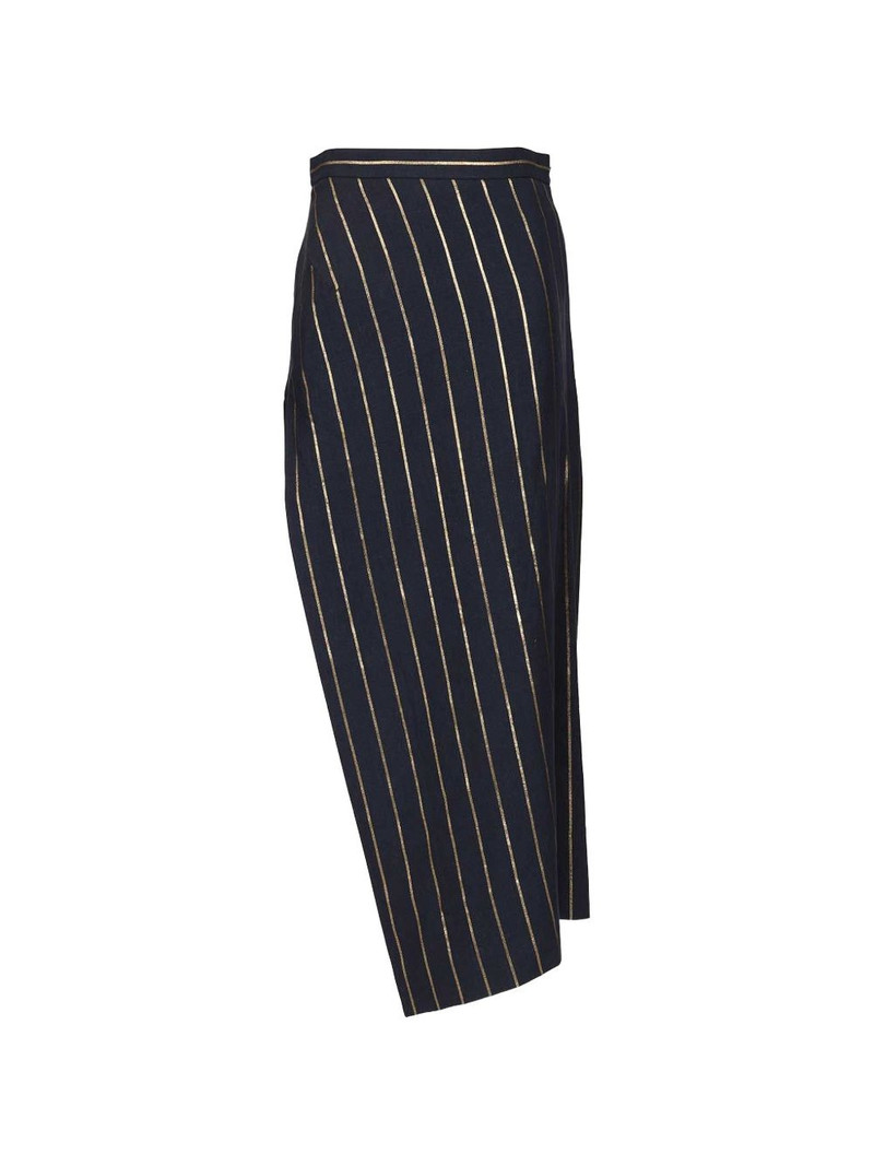 striped button skirt 1