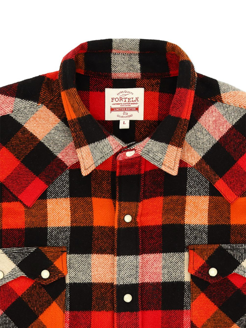 Josh checkered snap-closure shirt 3
