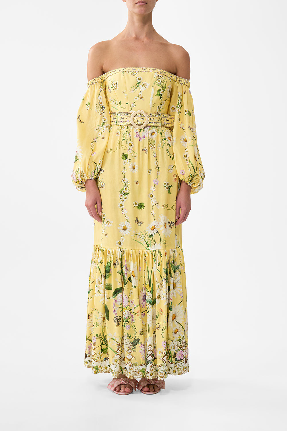 PUFF SLEEVE CORSET DRESS - 2