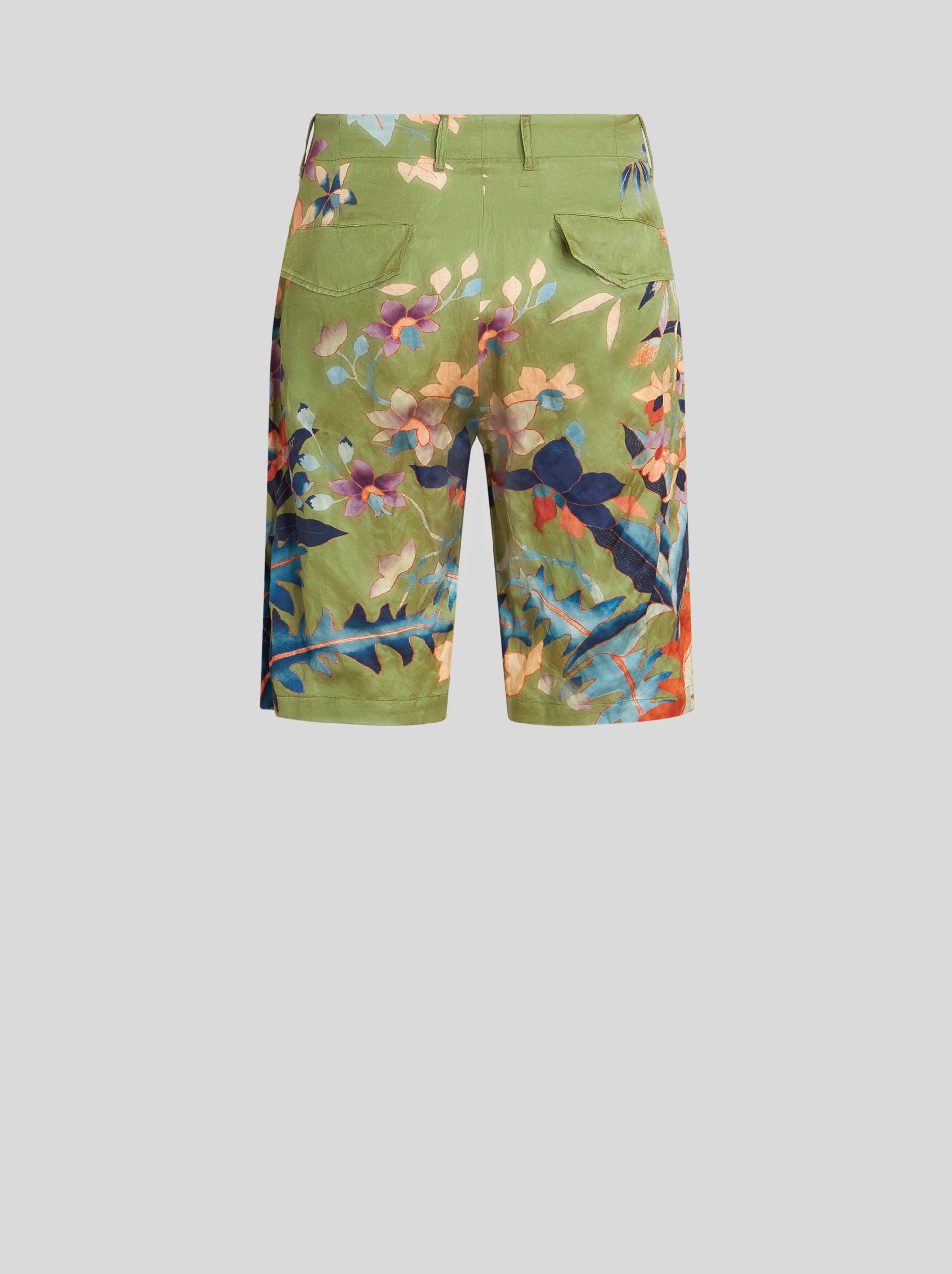 BERMUDAS WITH LEAFY FLORAL PRINT - 5