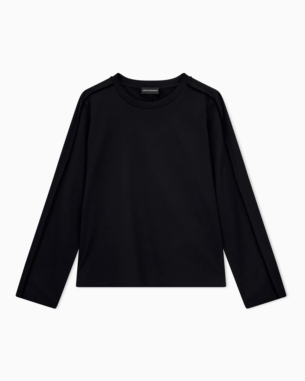 MERCERIZED JERSEY SHIRT WITH CHENILLE TAPE TRAVEL ESSENTIAL - 1