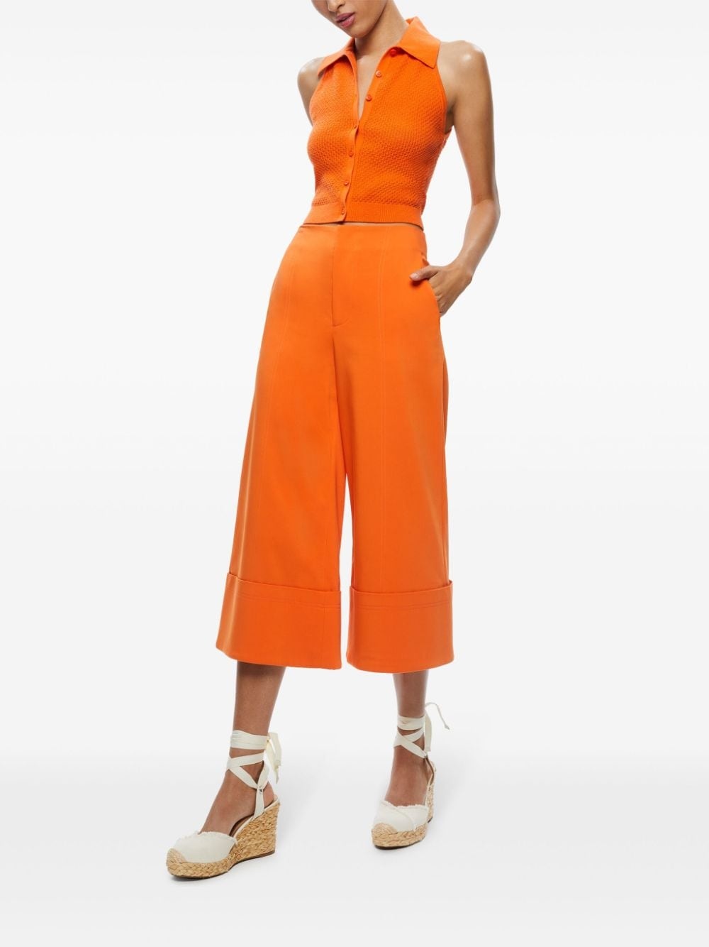 Miles spread-collar crochet top - 3