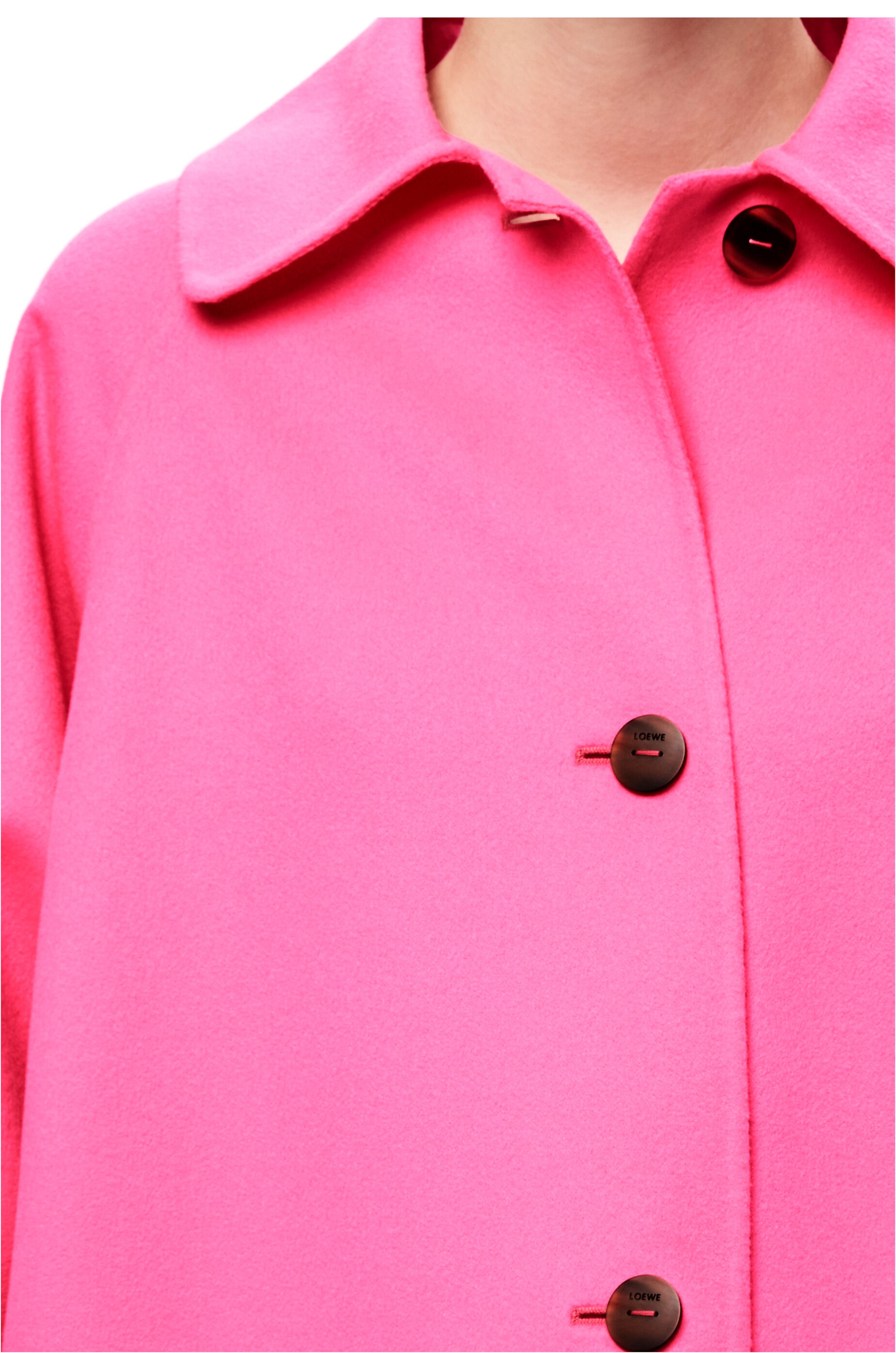 Neon coat in wool and cashmere - 5