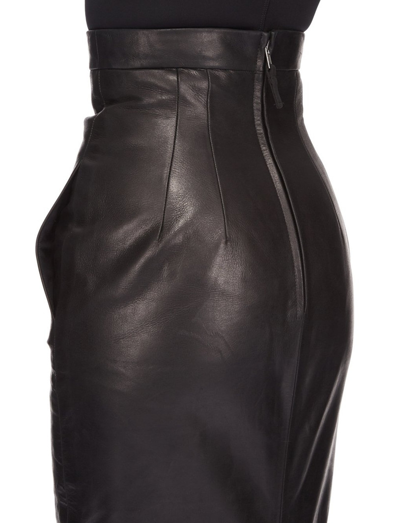Dirt Pillar maxi leather skirt 5
