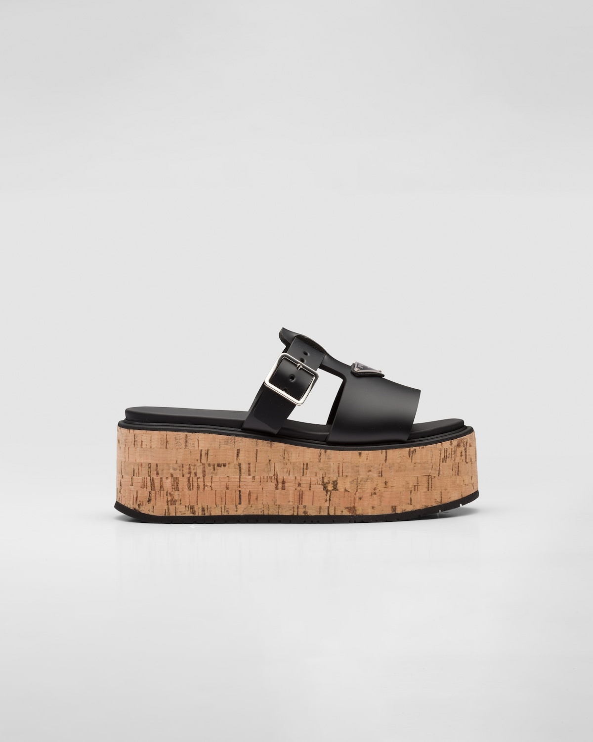 Rubber wedge platform sandals - 1