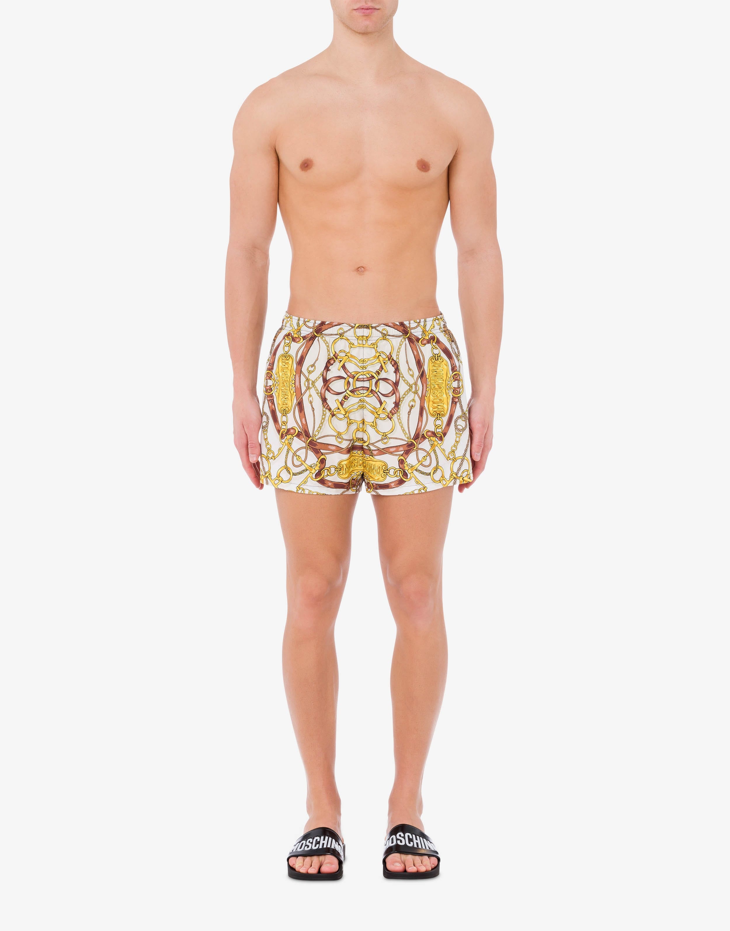 MILITARY TEDDY SCARF SWIM TRUNKS - 2