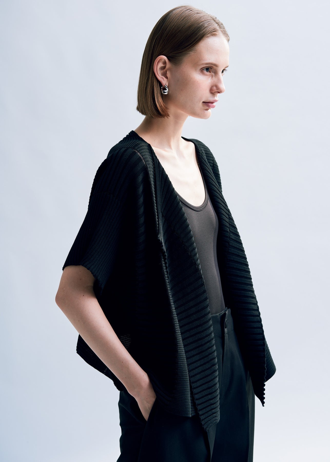 COLUMN KNIT CARDIGAN - 3